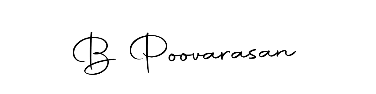 You should practise on your own different ways (Autography-DOLnW) to write your name (B Poovarasan) in signature. don't let someone else do it for you. B Poovarasan signature style 10 images and pictures png