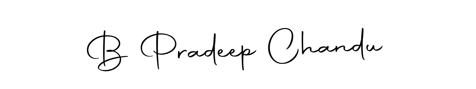 Also we have B Pradeep Chandu name is the best signature style. Create professional handwritten signature collection using Autography-DOLnW autograph style. B Pradeep Chandu signature style 10 images and pictures png