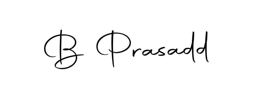 Use a signature maker to create a handwritten signature online. With this signature software, you can design (Autography-DOLnW) your own signature for name B Prasadd. B Prasadd signature style 10 images and pictures png