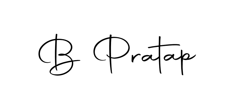 Use a signature maker to create a handwritten signature online. With this signature software, you can design (Autography-DOLnW) your own signature for name B Pratap. B Pratap signature style 10 images and pictures png