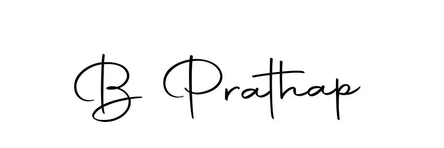 Create a beautiful signature design for name B Prathap. With this signature (Autography-DOLnW) fonts, you can make a handwritten signature for free. B Prathap signature style 10 images and pictures png