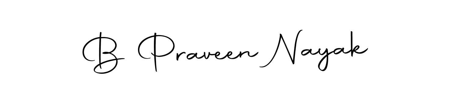 The best way (Autography-DOLnW) to make a short signature is to pick only two or three words in your name. The name B Praveen Nayak include a total of six letters. For converting this name. B Praveen Nayak signature style 10 images and pictures png