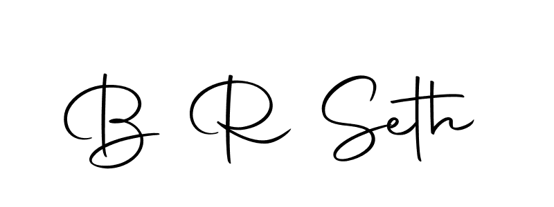 Make a beautiful signature design for name B R Seth. With this signature (Autography-DOLnW) style, you can create a handwritten signature for free. B R Seth signature style 10 images and pictures png