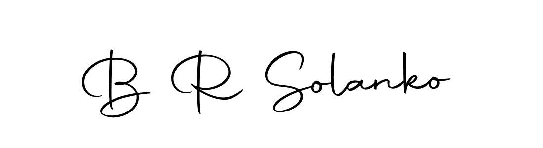 You should practise on your own different ways (Autography-DOLnW) to write your name (B R Solanko) in signature. don't let someone else do it for you. B R Solanko signature style 10 images and pictures png