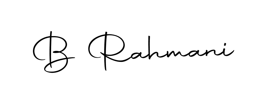 Make a beautiful signature design for name B Rahmani. With this signature (Autography-DOLnW) style, you can create a handwritten signature for free. B Rahmani signature style 10 images and pictures png