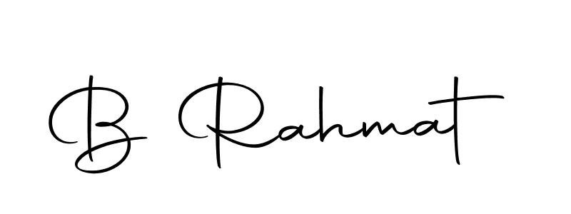 Also we have B Rahmat name is the best signature style. Create professional handwritten signature collection using Autography-DOLnW autograph style. B Rahmat signature style 10 images and pictures png