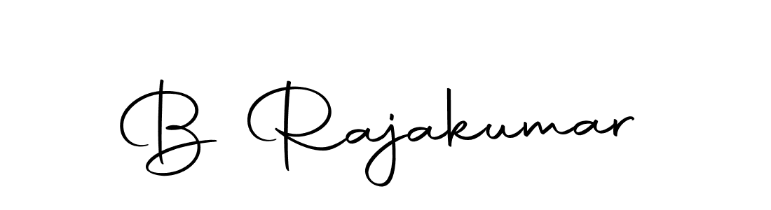 Create a beautiful signature design for name B Rajakumar. With this signature (Autography-DOLnW) fonts, you can make a handwritten signature for free. B Rajakumar signature style 10 images and pictures png