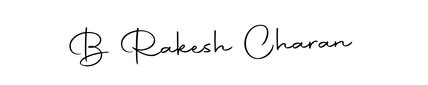 Use a signature maker to create a handwritten signature online. With this signature software, you can design (Autography-DOLnW) your own signature for name B Rakesh Charan. B Rakesh Charan signature style 10 images and pictures png