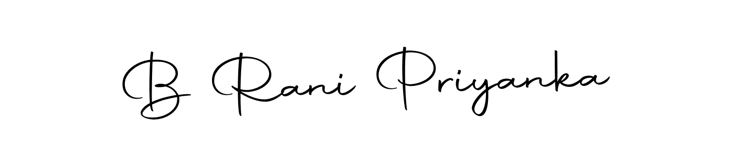 The best way (Autography-DOLnW) to make a short signature is to pick only two or three words in your name. The name B Rani Priyanka include a total of six letters. For converting this name. B Rani Priyanka signature style 10 images and pictures png