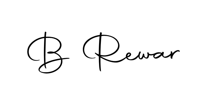 How to make B Rewar name signature. Use Autography-DOLnW style for creating short signs online. This is the latest handwritten sign. B Rewar signature style 10 images and pictures png