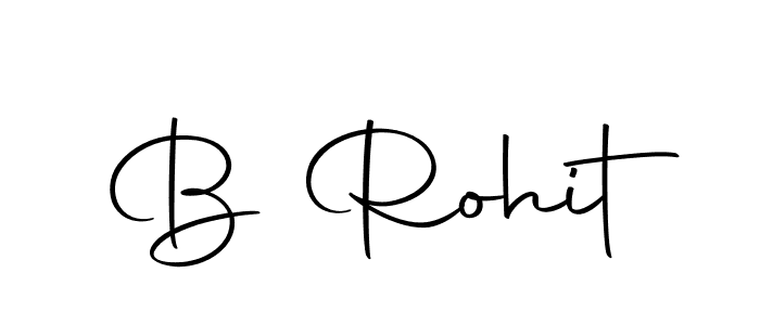 Design your own signature with our free online signature maker. With this signature software, you can create a handwritten (Autography-DOLnW) signature for name B Rohit. B Rohit signature style 10 images and pictures png