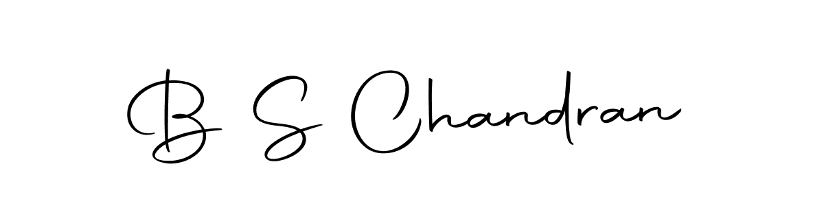 The best way (Autography-DOLnW) to make a short signature is to pick only two or three words in your name. The name B S Chandran include a total of six letters. For converting this name. B S Chandran signature style 10 images and pictures png