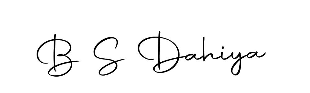 How to make B S Dahiya name signature. Use Autography-DOLnW style for creating short signs online. This is the latest handwritten sign. B S Dahiya signature style 10 images and pictures png