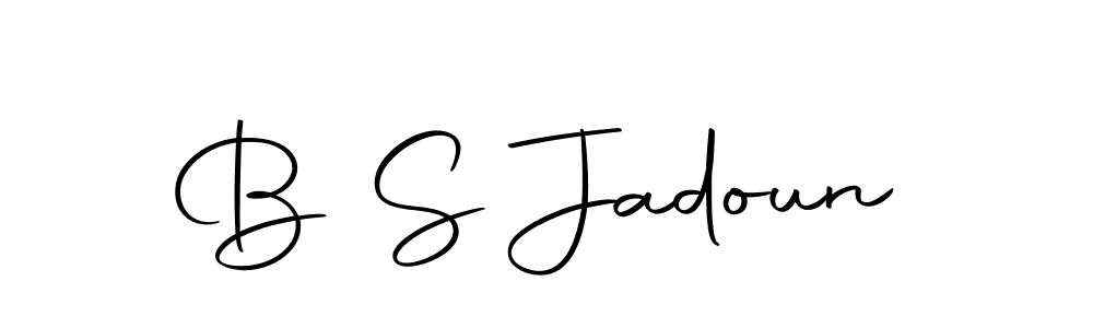 Use a signature maker to create a handwritten signature online. With this signature software, you can design (Autography-DOLnW) your own signature for name B S Jadoun. B S Jadoun signature style 10 images and pictures png