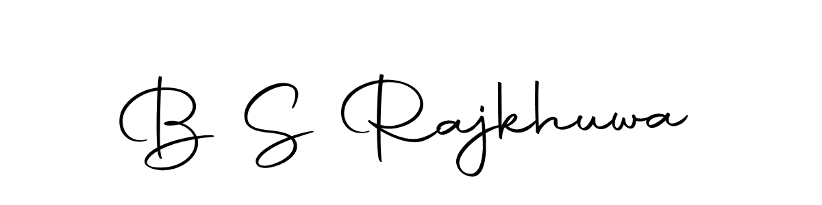 Create a beautiful signature design for name B S Rajkhuwa. With this signature (Autography-DOLnW) fonts, you can make a handwritten signature for free. B S Rajkhuwa signature style 10 images and pictures png