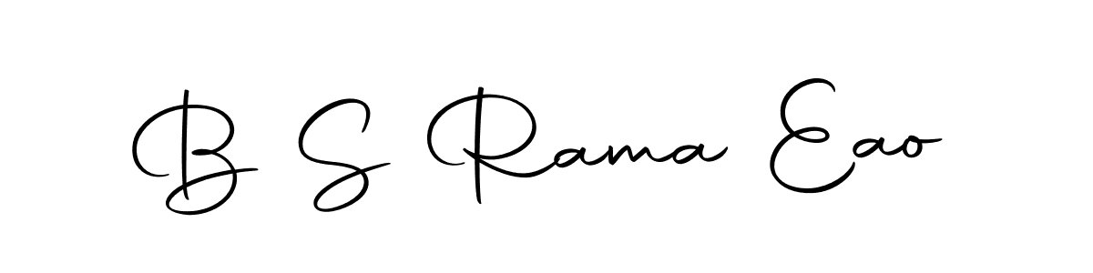 You should practise on your own different ways (Autography-DOLnW) to write your name (B S Rama Eao) in signature. don't let someone else do it for you. B S Rama Eao signature style 10 images and pictures png