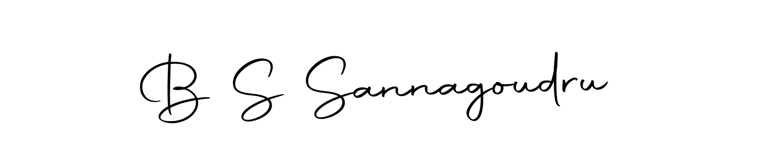 Create a beautiful signature design for name B S Sannagoudru. With this signature (Autography-DOLnW) fonts, you can make a handwritten signature for free. B S Sannagoudru signature style 10 images and pictures png