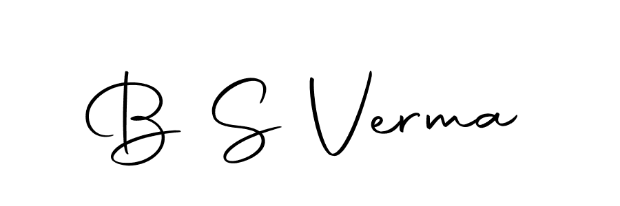 You should practise on your own different ways (Autography-DOLnW) to write your name (B S Verma) in signature. don't let someone else do it for you. B S Verma signature style 10 images and pictures png