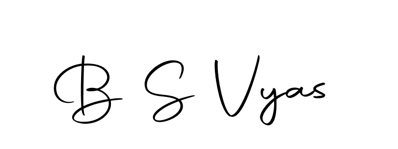 Also we have B S Vyas name is the best signature style. Create professional handwritten signature collection using Autography-DOLnW autograph style. B S Vyas signature style 10 images and pictures png