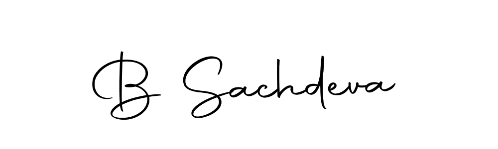 Also we have B Sachdeva name is the best signature style. Create professional handwritten signature collection using Autography-DOLnW autograph style. B Sachdeva signature style 10 images and pictures png