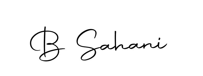How to make B Sahani name signature. Use Autography-DOLnW style for creating short signs online. This is the latest handwritten sign. B Sahani signature style 10 images and pictures png