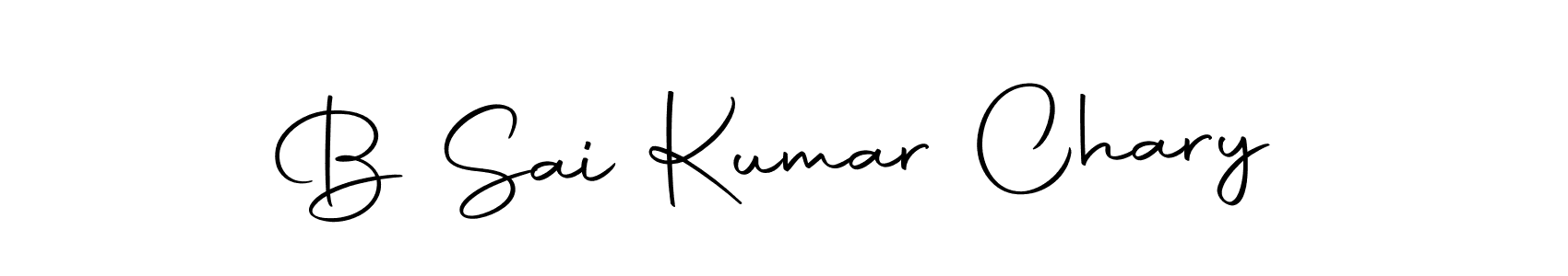 Design your own signature with our free online signature maker. With this signature software, you can create a handwritten (Autography-DOLnW) signature for name B Sai Kumar Chary. B Sai Kumar Chary signature style 10 images and pictures png