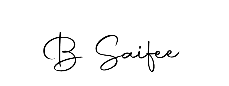 Create a beautiful signature design for name B Saifee. With this signature (Autography-DOLnW) fonts, you can make a handwritten signature for free. B Saifee signature style 10 images and pictures png