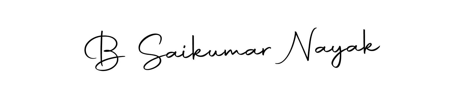 Also we have B Saikumar Nayak name is the best signature style. Create professional handwritten signature collection using Autography-DOLnW autograph style. B Saikumar Nayak signature style 10 images and pictures png