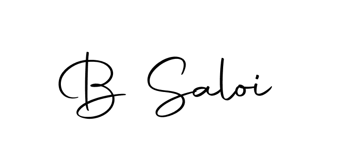 Use a signature maker to create a handwritten signature online. With this signature software, you can design (Autography-DOLnW) your own signature for name B Saloi. B Saloi signature style 10 images and pictures png