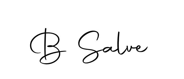 Also we have B Salve name is the best signature style. Create professional handwritten signature collection using Autography-DOLnW autograph style. B Salve signature style 10 images and pictures png