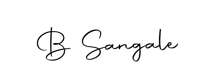 B Sangale stylish signature style. Best Handwritten Sign (Autography-DOLnW) for my name. Handwritten Signature Collection Ideas for my name B Sangale. B Sangale signature style 10 images and pictures png