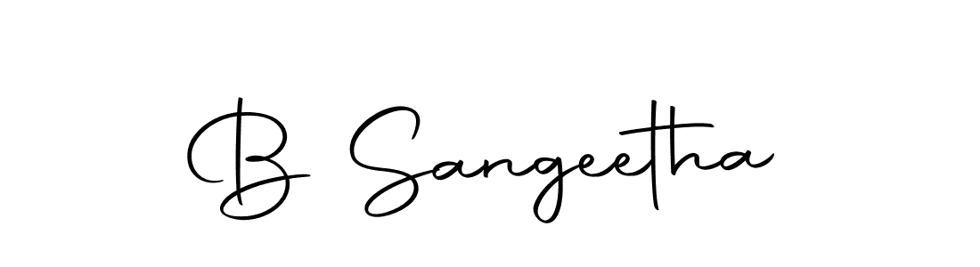 Make a beautiful signature design for name B Sangeetha. With this signature (Autography-DOLnW) style, you can create a handwritten signature for free. B Sangeetha signature style 10 images and pictures png
