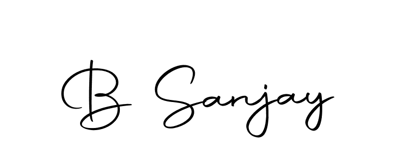 Also we have B Sanjay name is the best signature style. Create professional handwritten signature collection using Autography-DOLnW autograph style. B Sanjay signature style 10 images and pictures png