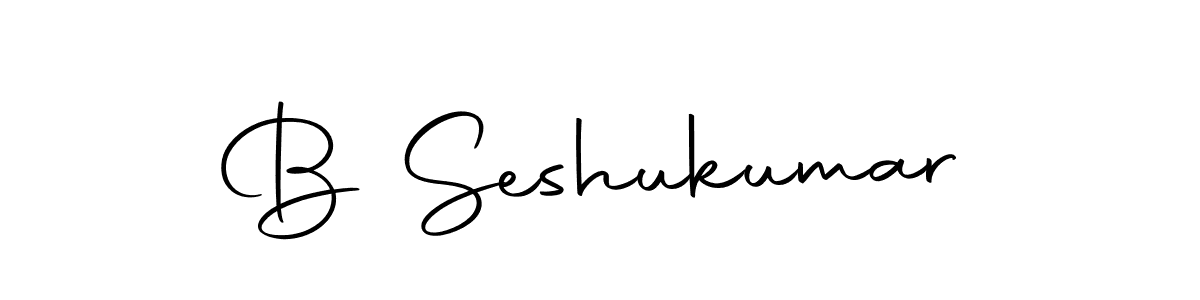 You should practise on your own different ways (Autography-DOLnW) to write your name (B Seshukumar) in signature. don't let someone else do it for you. B Seshukumar signature style 10 images and pictures png