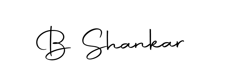 Create a beautiful signature design for name B Shankar. With this signature (Autography-DOLnW) fonts, you can make a handwritten signature for free. B Shankar signature style 10 images and pictures png