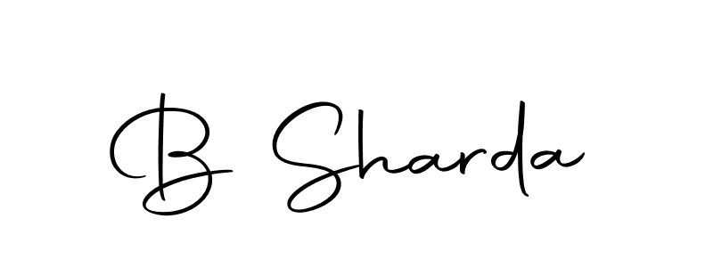 Make a beautiful signature design for name B Sharda. With this signature (Autography-DOLnW) style, you can create a handwritten signature for free. B Sharda signature style 10 images and pictures png