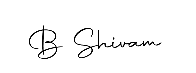 The best way (Autography-DOLnW) to make a short signature is to pick only two or three words in your name. The name B Shivam include a total of six letters. For converting this name. B Shivam signature style 10 images and pictures png