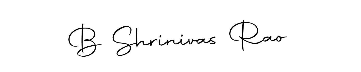 How to make B Shrinivas Rao name signature. Use Autography-DOLnW style for creating short signs online. This is the latest handwritten sign. B Shrinivas Rao signature style 10 images and pictures png