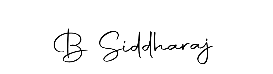 How to make B Siddharaj name signature. Use Autography-DOLnW style for creating short signs online. This is the latest handwritten sign. B Siddharaj signature style 10 images and pictures png