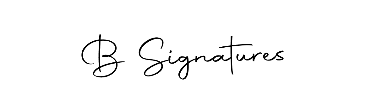 How to make B Signatures name signature. Use Autography-DOLnW style for creating short signs online. This is the latest handwritten sign. B Signatures signature style 10 images and pictures png