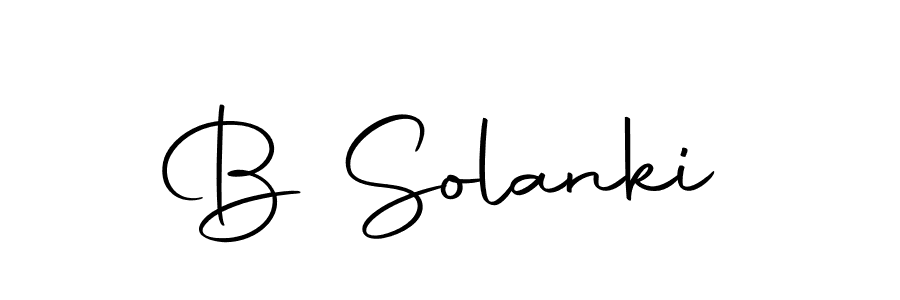 Also we have B Solanki name is the best signature style. Create professional handwritten signature collection using Autography-DOLnW autograph style. B Solanki signature style 10 images and pictures png