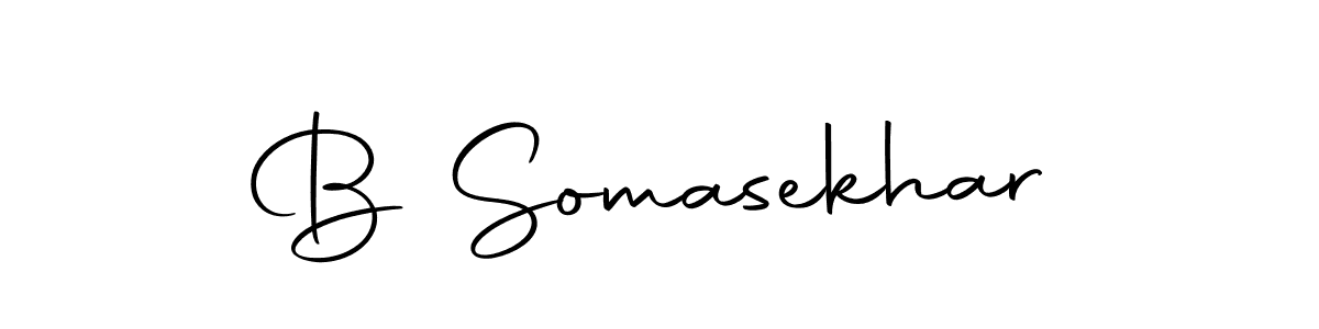 Make a beautiful signature design for name B Somasekhar. With this signature (Autography-DOLnW) style, you can create a handwritten signature for free. B Somasekhar signature style 10 images and pictures png
