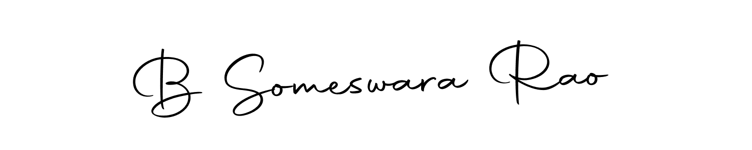 Use a signature maker to create a handwritten signature online. With this signature software, you can design (Autography-DOLnW) your own signature for name B Someswara Rao. B Someswara Rao signature style 10 images and pictures png