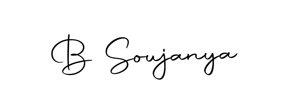 The best way (Autography-DOLnW) to make a short signature is to pick only two or three words in your name. The name B Soujanya include a total of six letters. For converting this name. B Soujanya signature style 10 images and pictures png