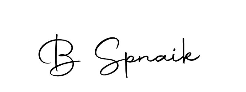 Use a signature maker to create a handwritten signature online. With this signature software, you can design (Autography-DOLnW) your own signature for name B Spnaik. B Spnaik signature style 10 images and pictures png
