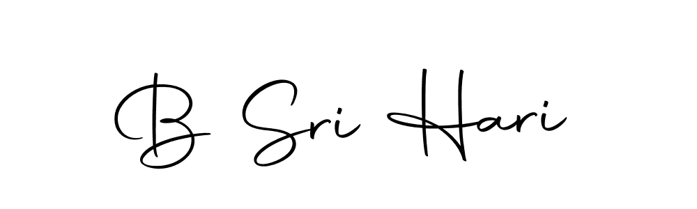 Make a beautiful signature design for name B Sri Hari. Use this online signature maker to create a handwritten signature for free. B Sri Hari signature style 10 images and pictures png