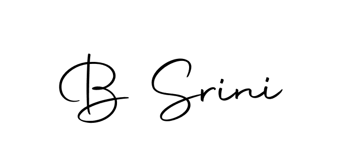 How to make B Srini signature? Autography-DOLnW is a professional autograph style. Create handwritten signature for B Srini name. B Srini signature style 10 images and pictures png