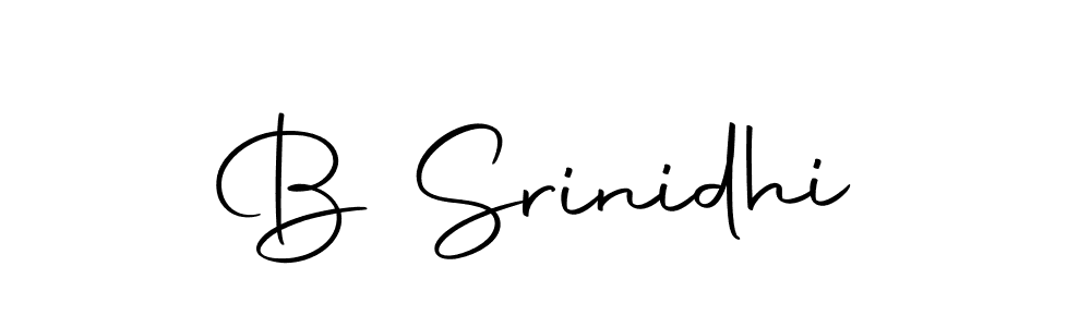 Make a beautiful signature design for name B Srinidhi. Use this online signature maker to create a handwritten signature for free. B Srinidhi signature style 10 images and pictures png