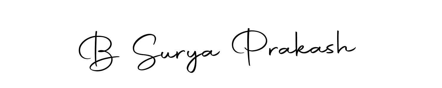 You can use this online signature creator to create a handwritten signature for the name B Surya Prakash. This is the best online autograph maker. B Surya Prakash signature style 10 images and pictures png