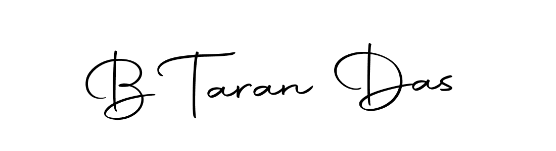 How to make B Taran Das name signature. Use Autography-DOLnW style for creating short signs online. This is the latest handwritten sign. B Taran Das signature style 10 images and pictures png